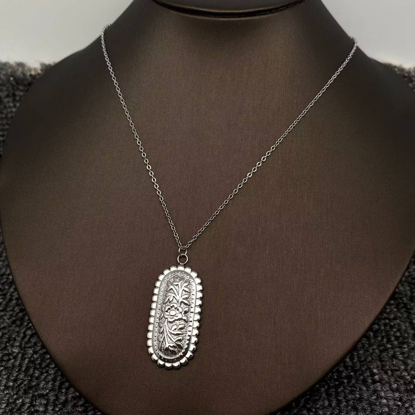 VAIGE 18K Gold Plated Stainless Steel Pendant Necklace