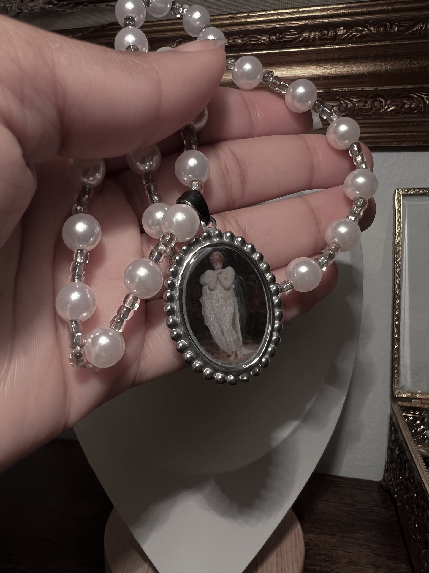 VAIGE Crenaia, the nymph of the Dargle sculpture Frederic Leighton Necklace