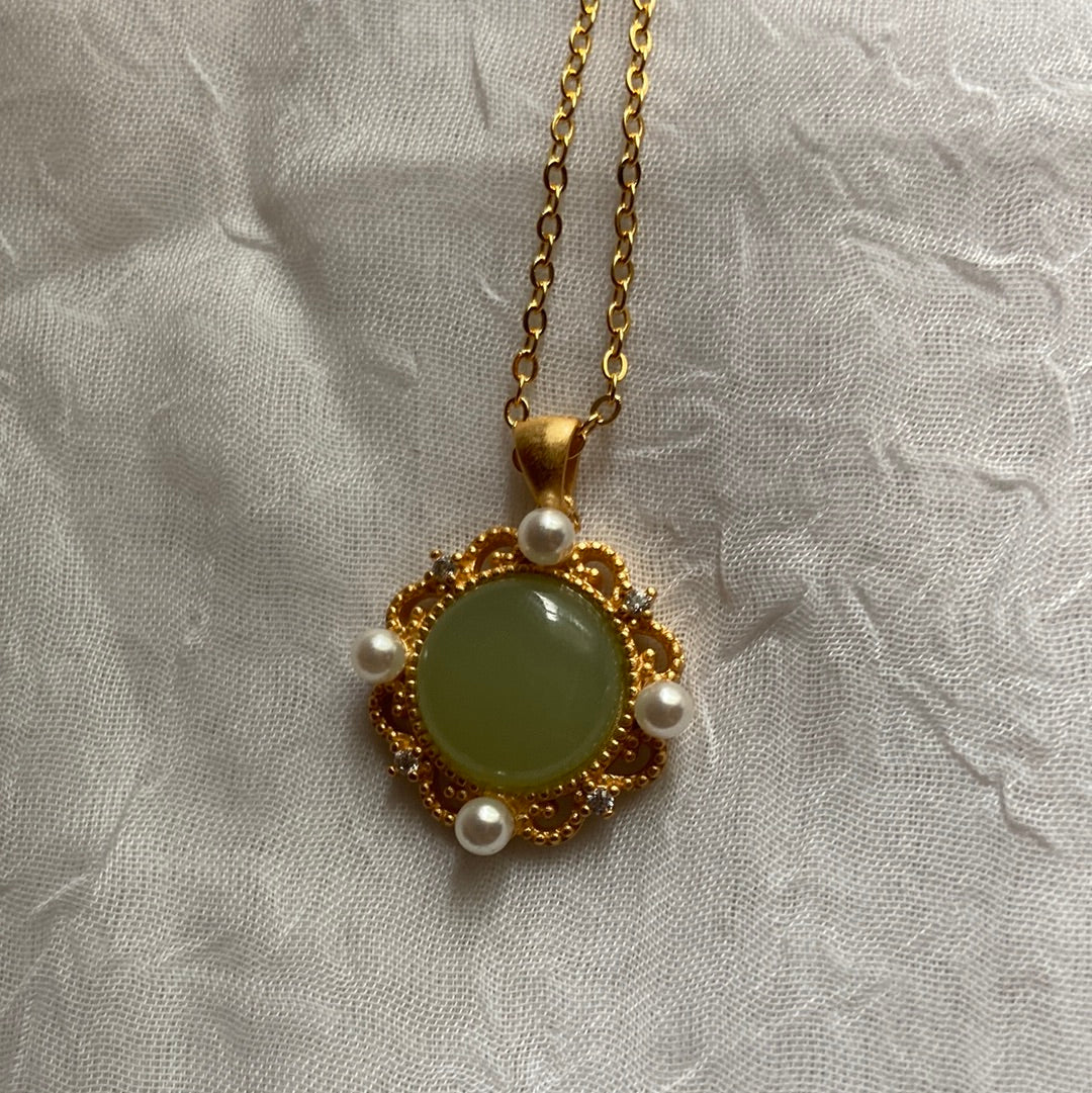 Jade Pearl Necklace