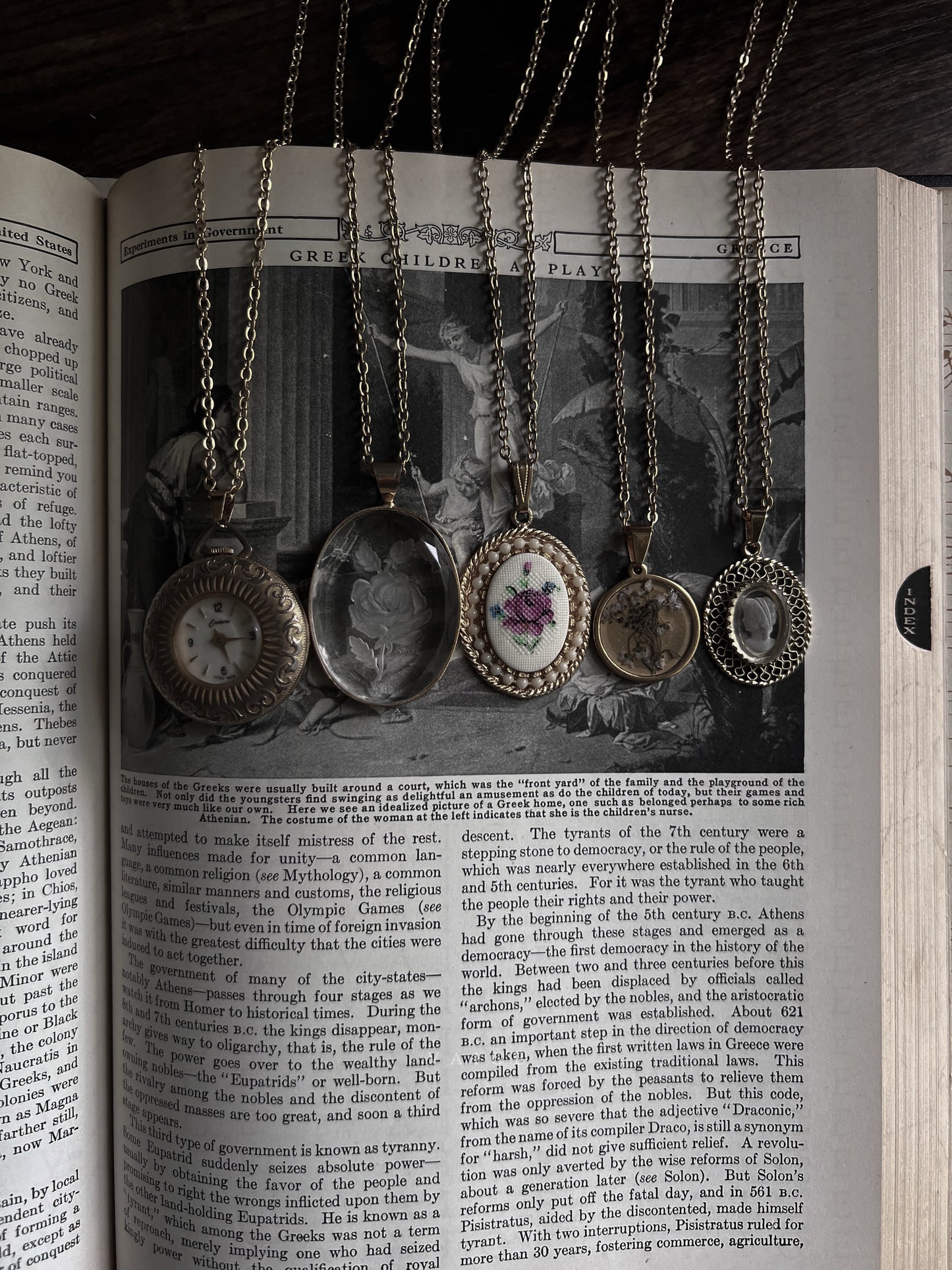 VAIGE One of One | Vintage Endura Swiss Made Pocket Watch Gold Necklace