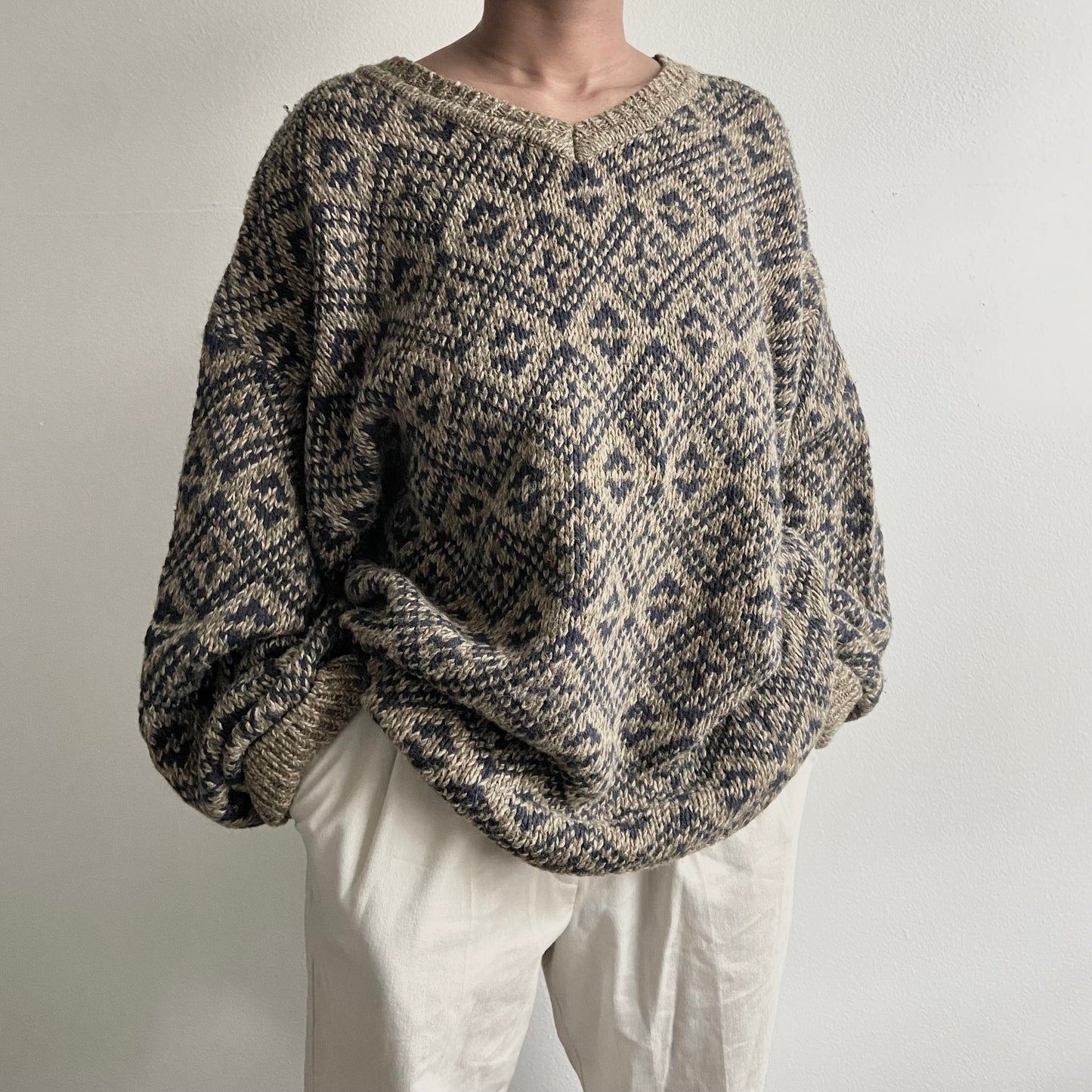 VAIGE One of One | Green and Black Vintage Sweater Knit