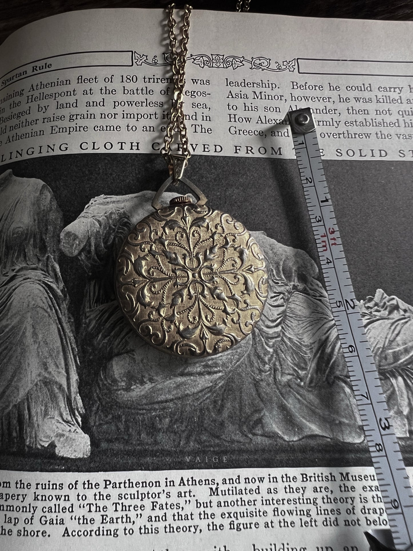 VAIGE One of One | Vintage Endura Swiss Made Pocket Watch Gold Necklace