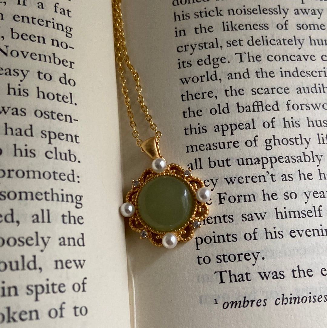 Jade Pearl Necklace