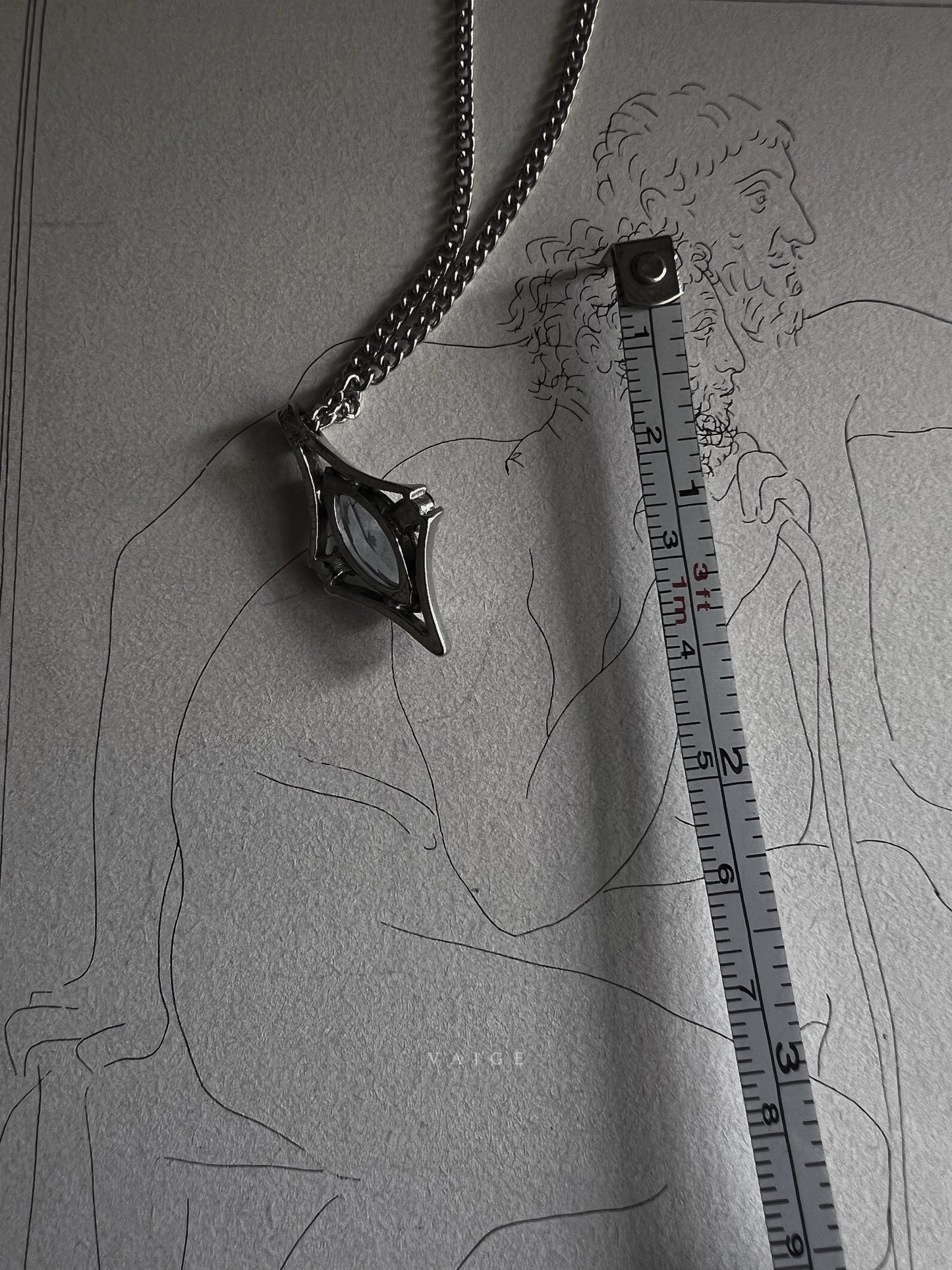 VAIGE One of One | Vintage 1976 Avon Blue ‘Crystal Palace’ Silver Necklace