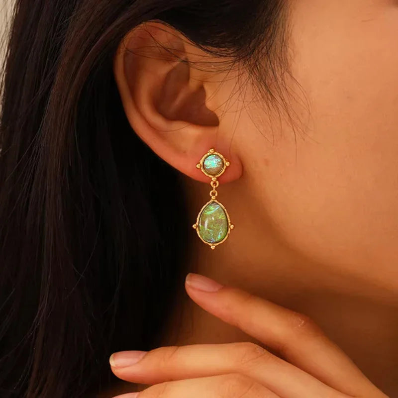 Iris Gemstone Earrings