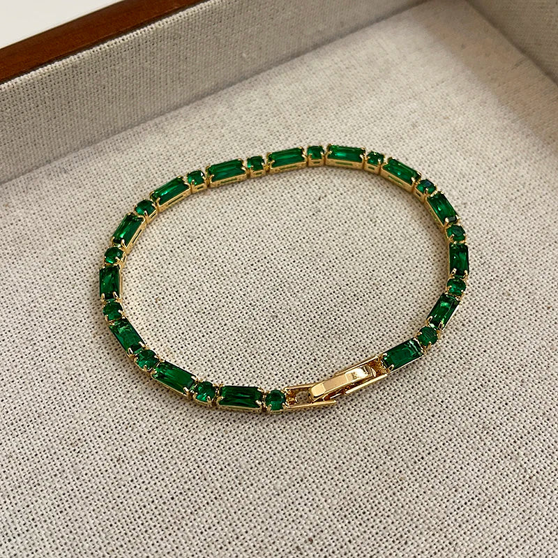 VAIGE Green Zircon Emerald Green Bracelet