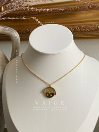 VAIGE Rotatable Star Charm 18K Gold Plated Stainless Steel Necklace