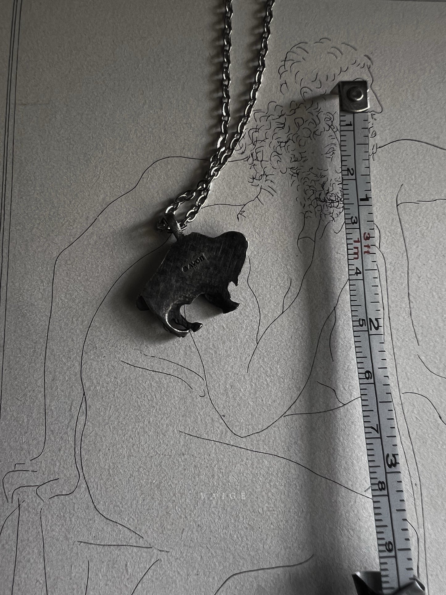 VAIGE One of One |  Vintage Avon Buffalo Silver Necklace