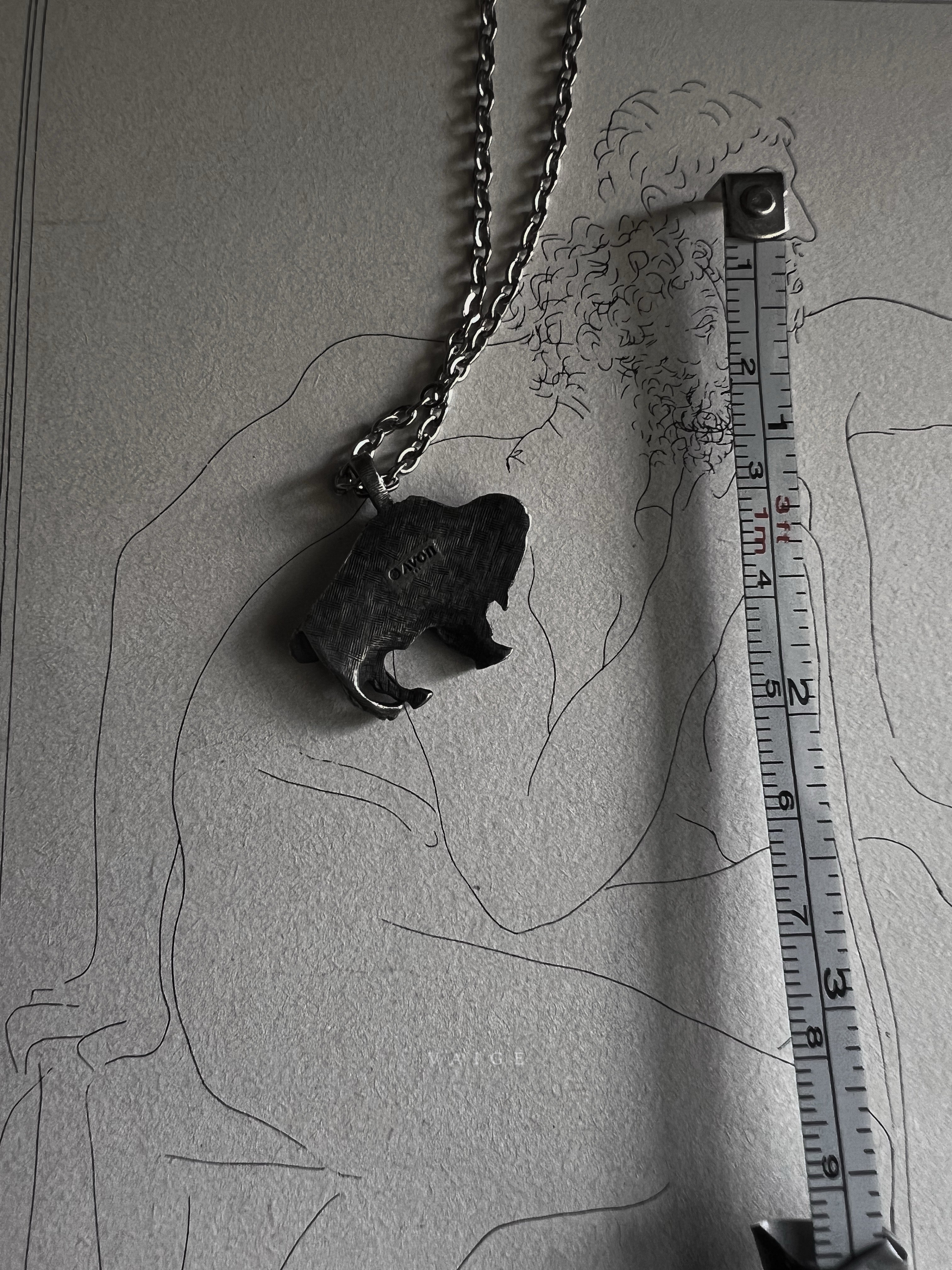 VAIGE One of One |  Vintage Avon Buffalo Silver Necklace