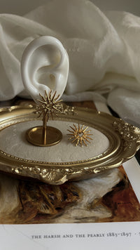 Zephyra sun heart earrings