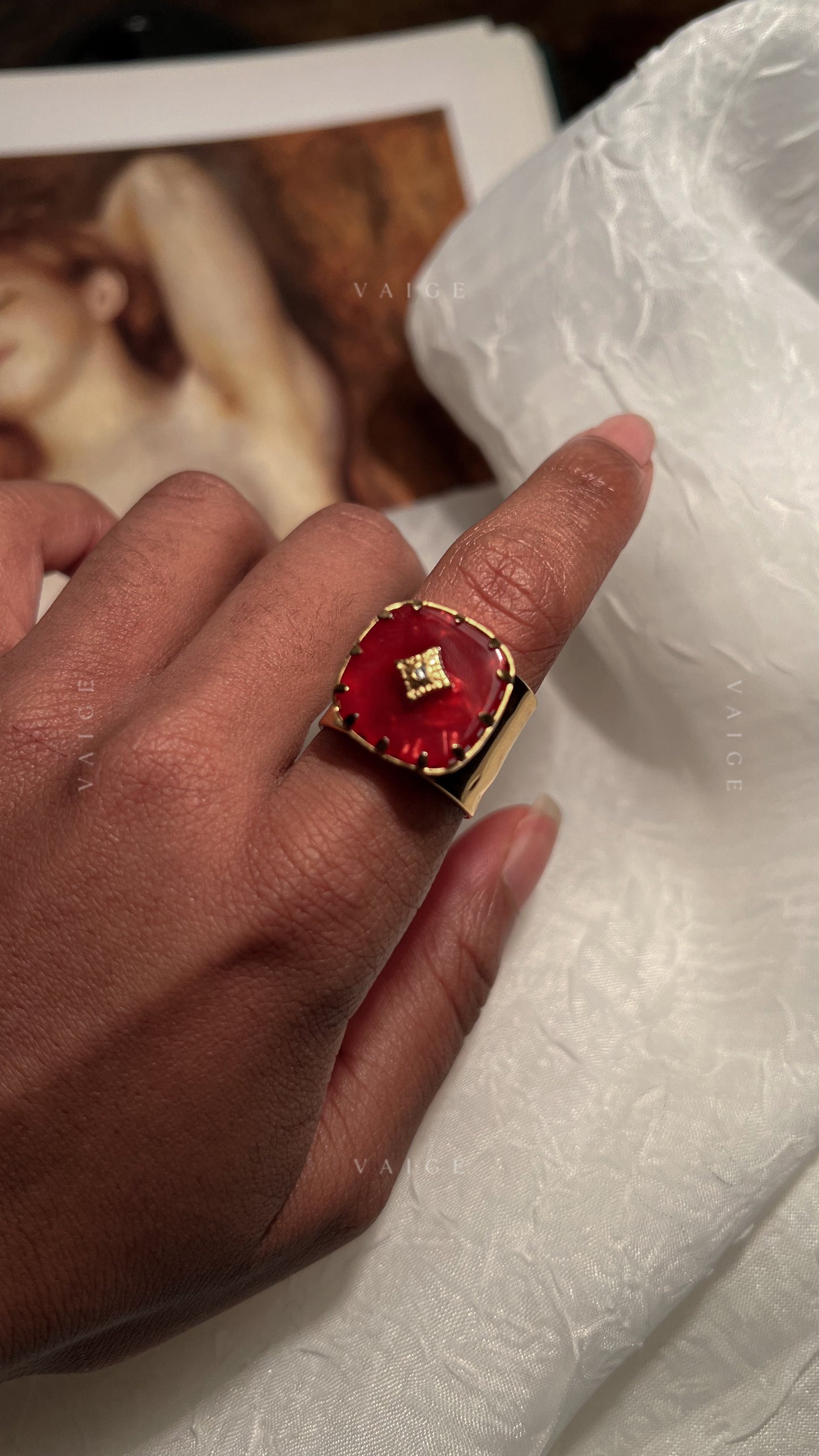 Zareth gemstone ring