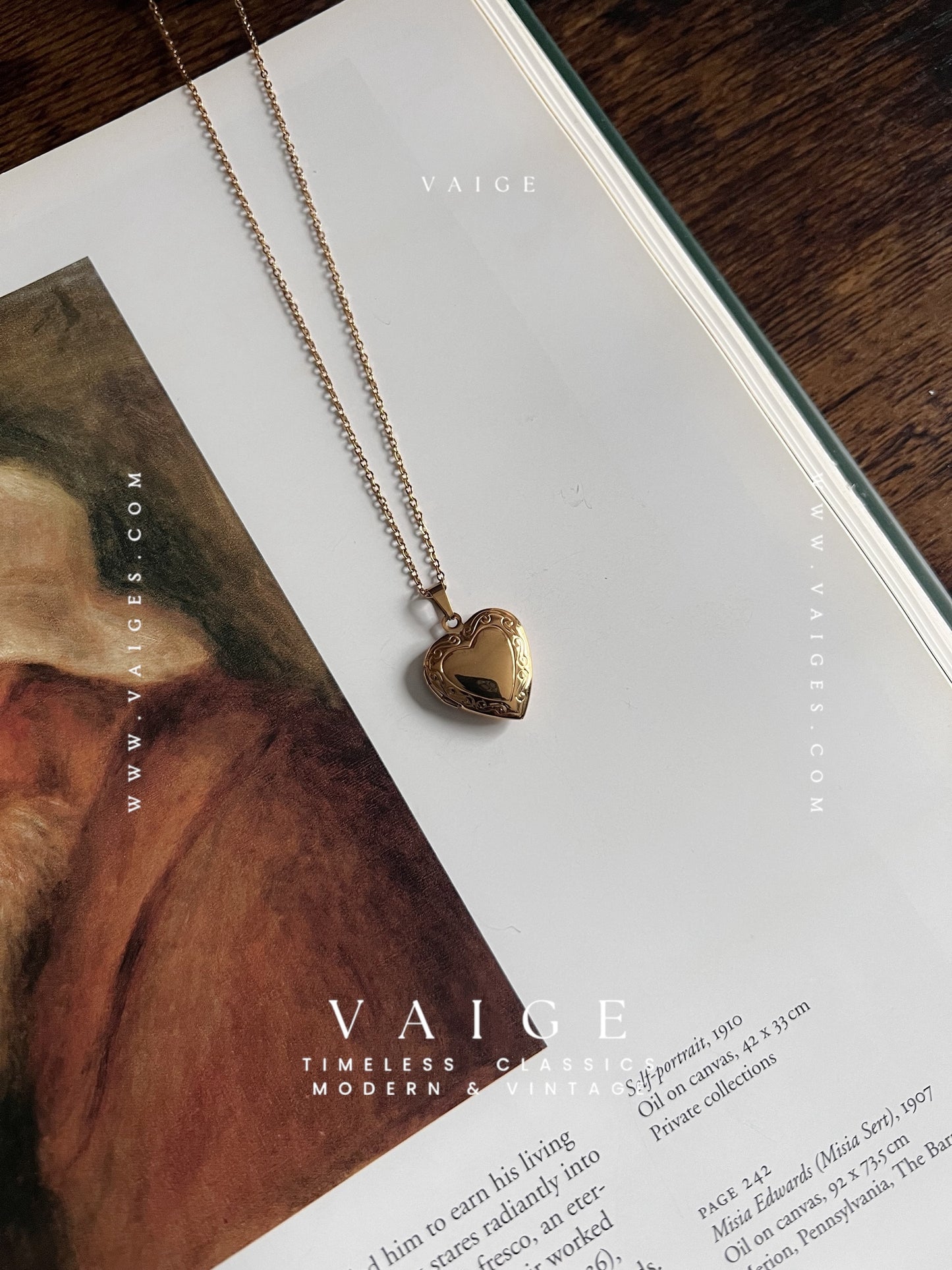 Mirelle Heart Locket Necklace