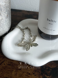 VAIGE One Of One |  Vintage Silver Butterfly Necklace