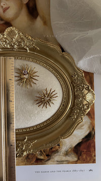 Zephyra sun heart earrings