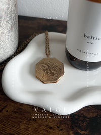 VAIGE One of One | Vintage Hexagon Gold Locket Necklace