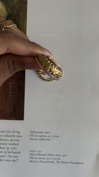 Vintage gemstone cameo lady necklace