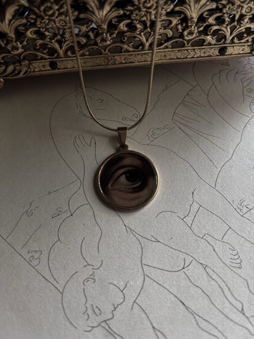 VAIGE  Lovers Eye Gold Circle Necklace [B]