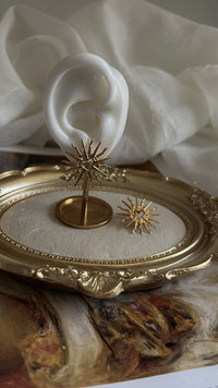 Zephyra sun heart earrings