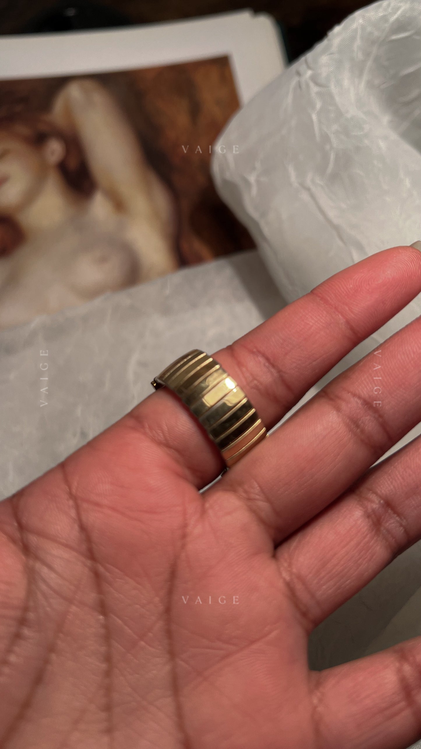Vintage watch ring
