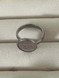 Written letter ring