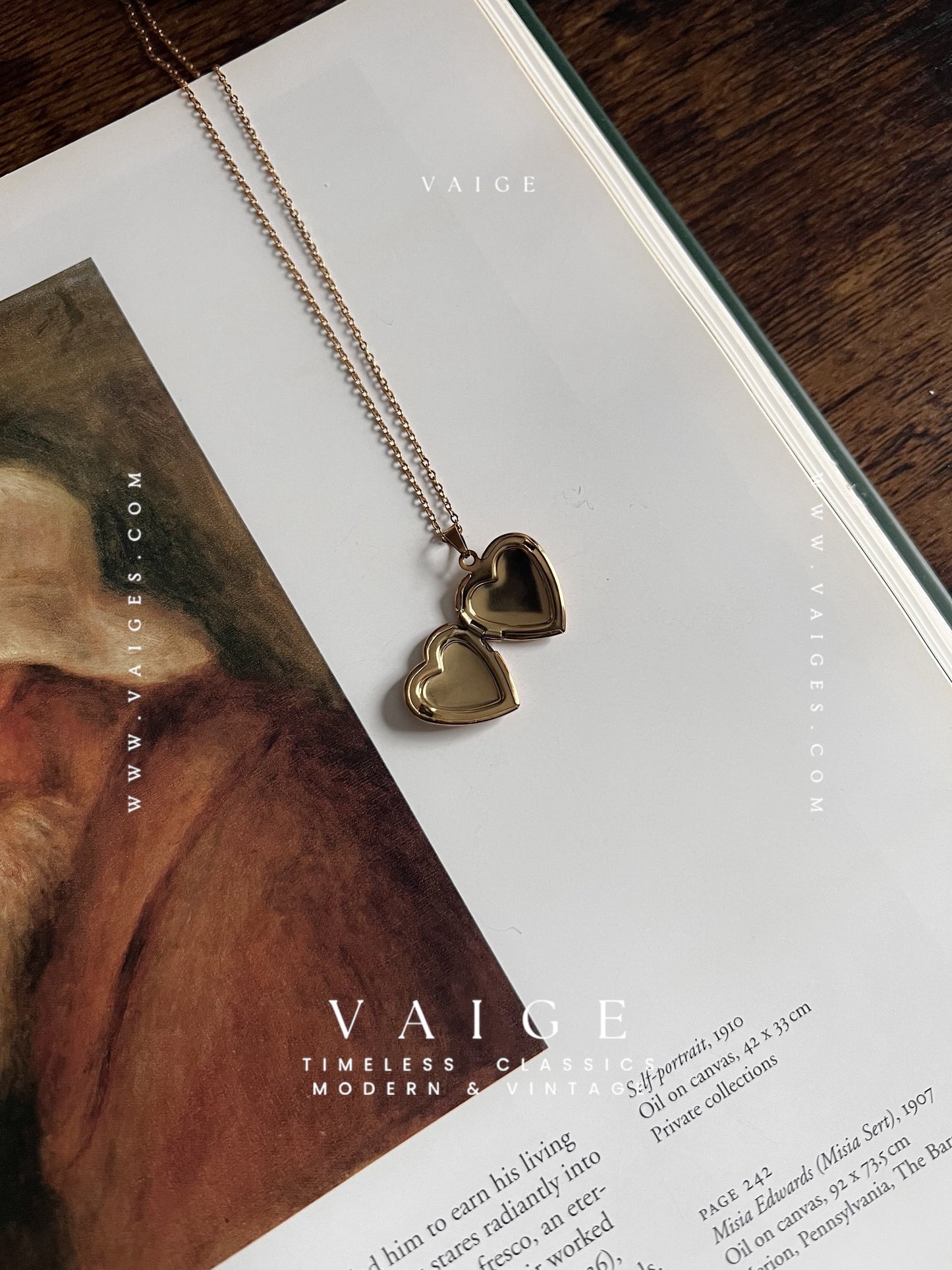 Mirelle Heart Locket Necklace