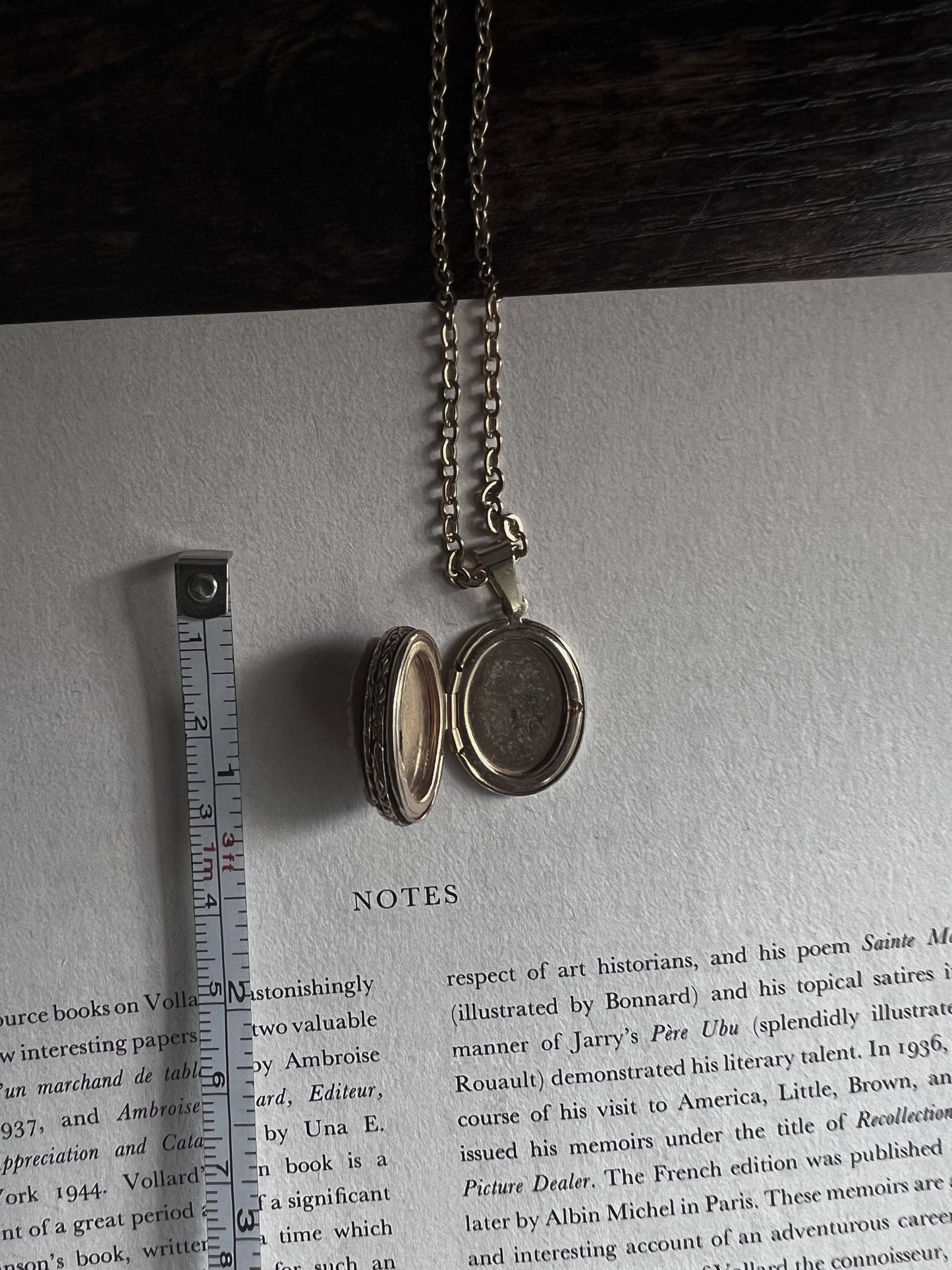 VAIGE One of One |  Vintage Orange Flower Locket Gold Necklace