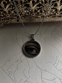 VAIGE  Lovers Eye Silver Circle Necklace [E]