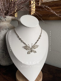 VAIGE One Of One |  Vintage Silver Butterfly Necklace