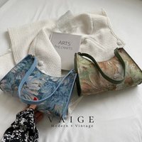 VAIGE Vintage Floral Print Tote Bag - Stylish Shoulder Purse in Multi-Color Floral Design