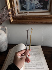 VAIGE Gold & Silver Bird Bookmark