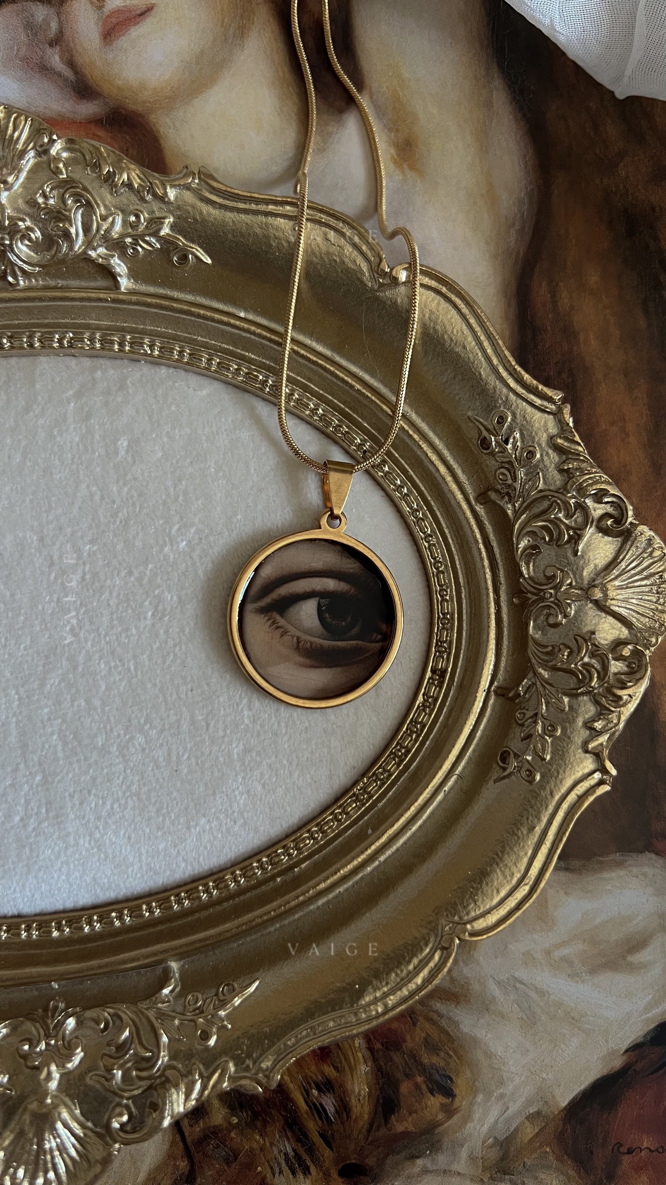 Lovers eye necklace collection gold mini