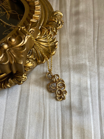 One-of-one | vintage gold swirl Necklace