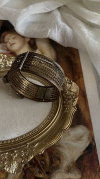 1920s antique vintage art deco cameo bow bracelet