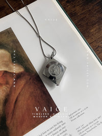 One Of One |  vintage silver pocket watch necklace