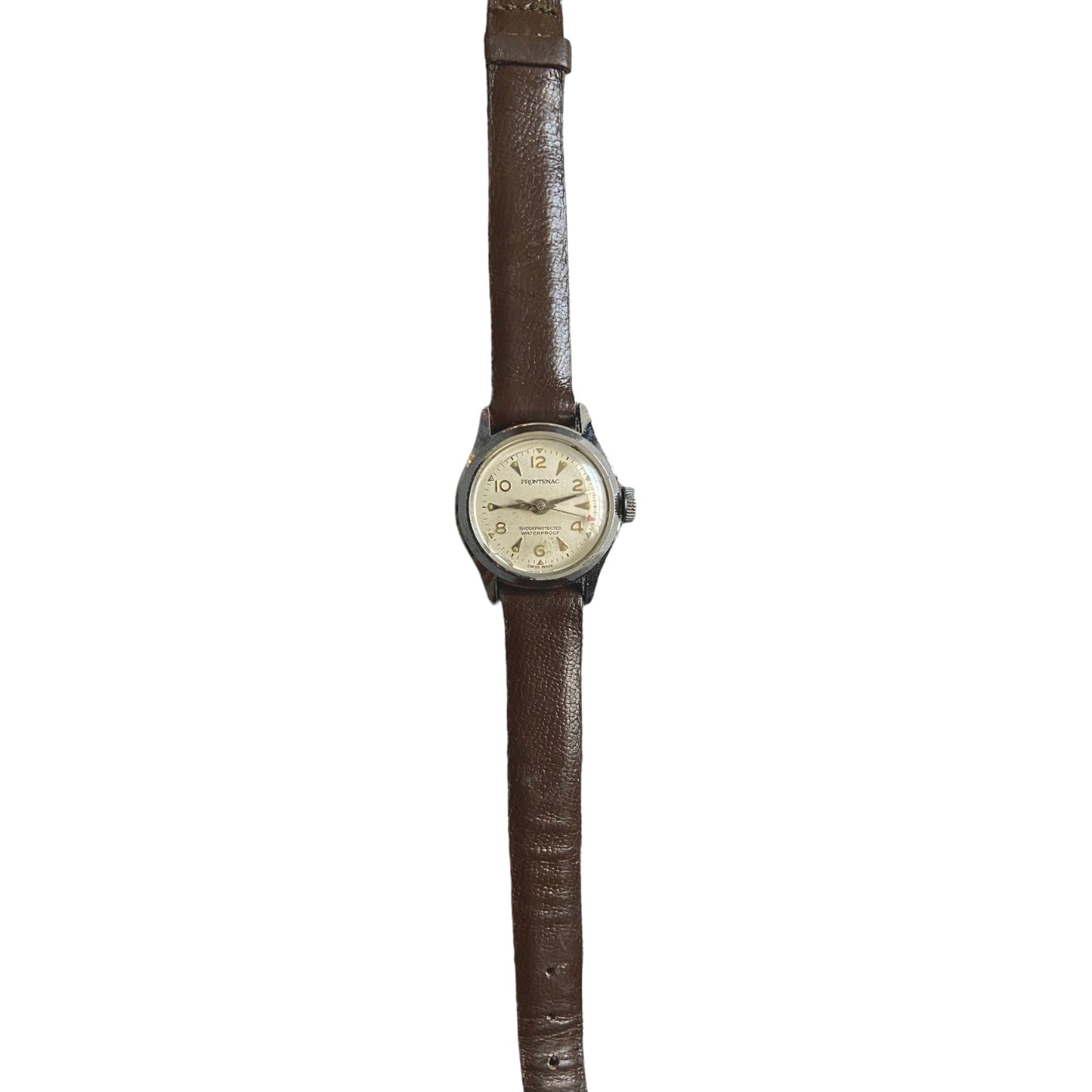 One-of-one | frontenac shockprotected waterproof Swiss made brown leather watch