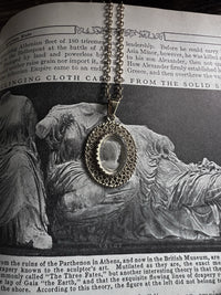 VAIGE One of One |  Vintage Intaglio Cameo Lady Gold Necklace