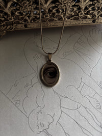VAIGE  Lovers Eye Gold Oval Necklace [C]