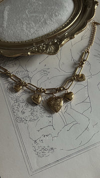 Aurora heart charm bracelet