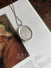 VAIGE  Three Cherub Gold & Silver Necklace