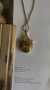 Vintage elgin dolphin pocket watch necklace