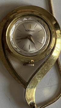 Vintage Waldman pocket watch necklace