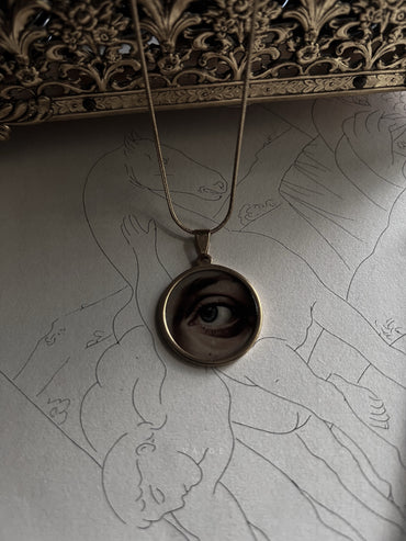 VAIGE  Lovers Eye Gold Circle Necklace [A]