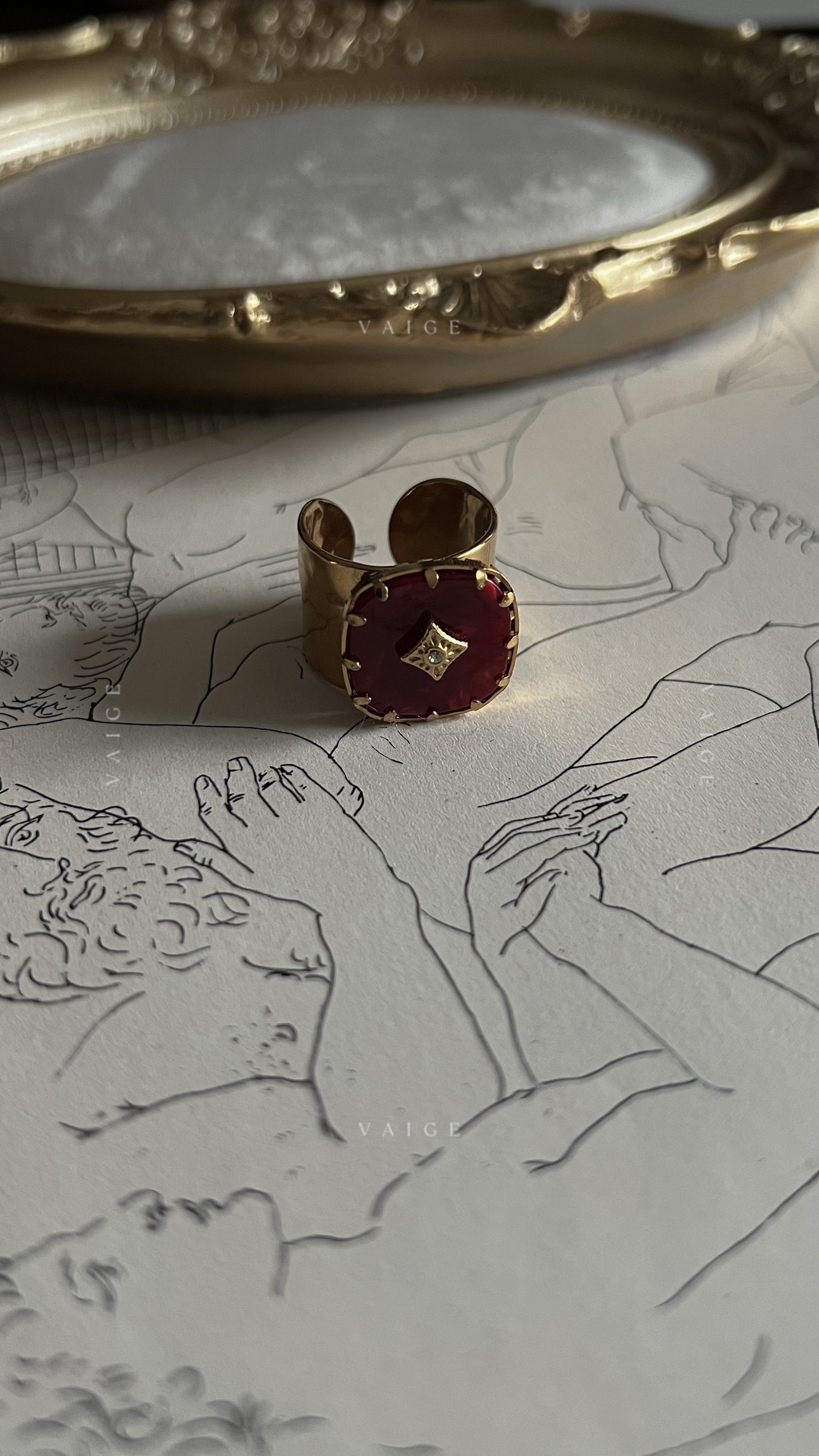 Zareth gemstone ring