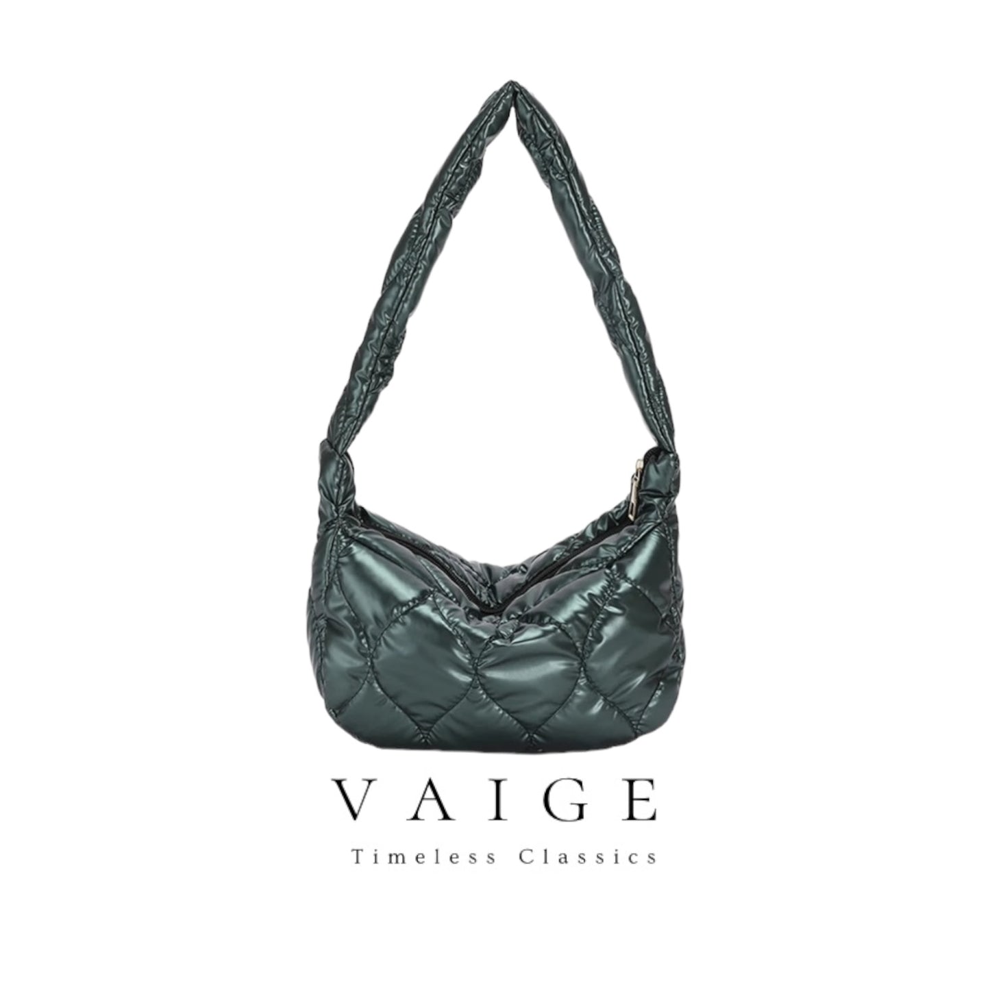 VAIGE Elegant Cotton Tote Handbags - Versatile in Black & Beige