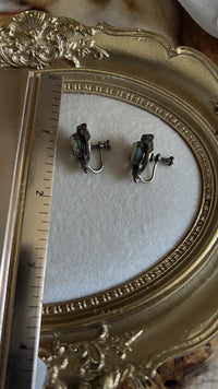 Vintage screw back cameo earrings