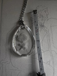 VAIGE One of One |  Vintage Intaglio Flower Silver Necklace