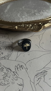 VAIGE  Dragonfly Silver Ring
