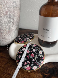 VAIGE Heart & Circle Floral Mini Compact Mirror
