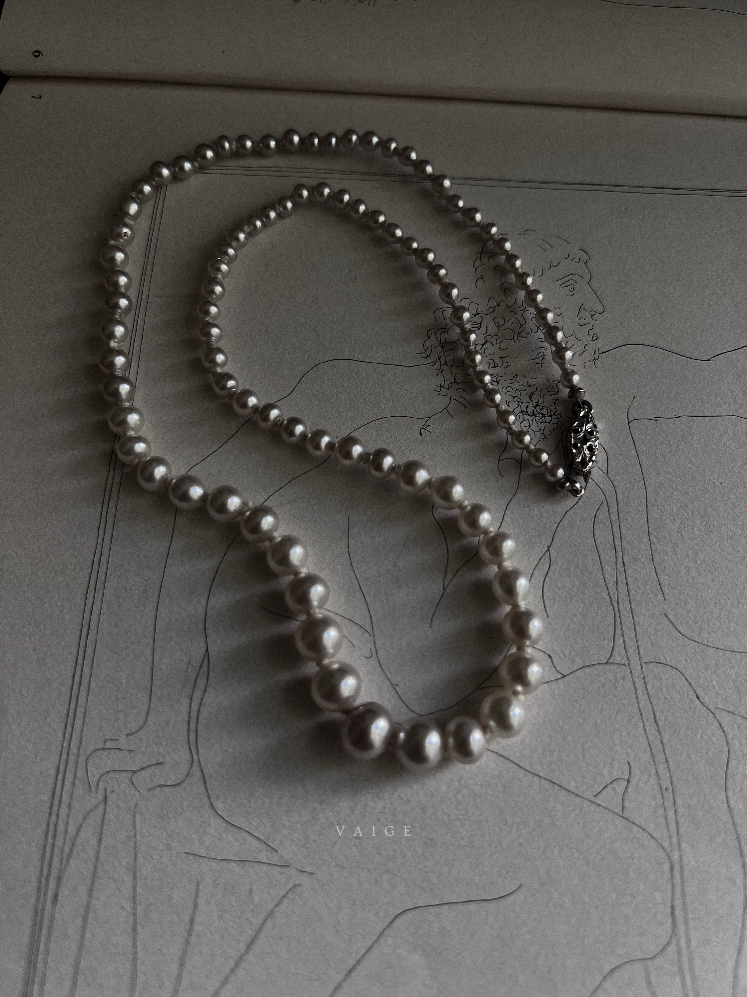 VAIGE One of One |  Vintage Pearl Necklace