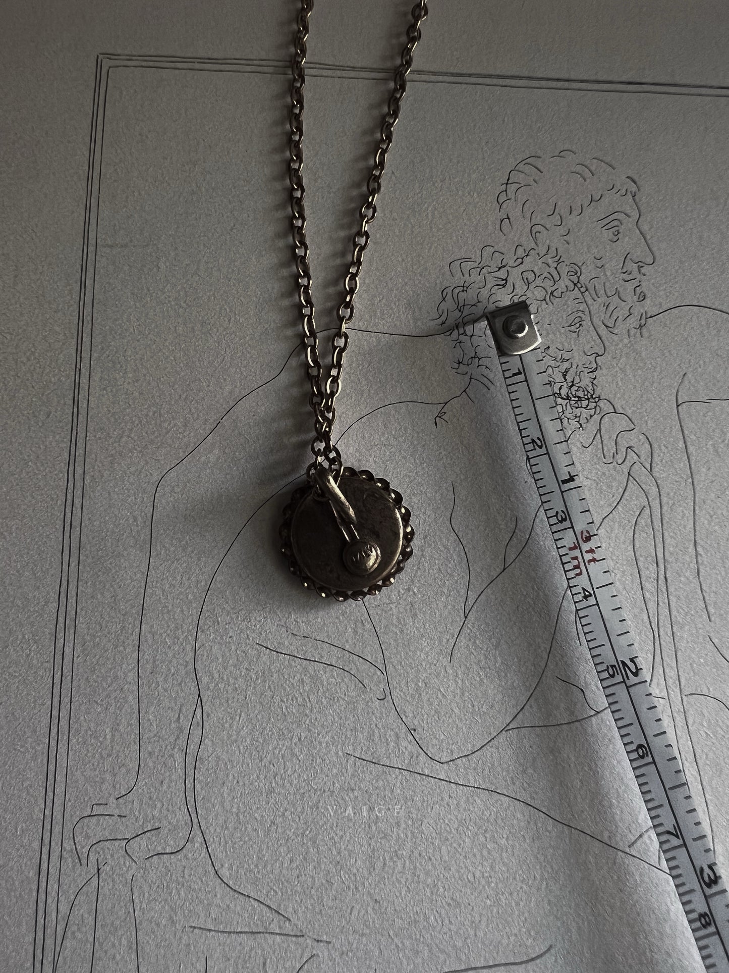 VAIGE One of One |  Vintage Flower Mosaic Gold Necklace